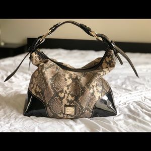 Dooney and Bourke python handbag